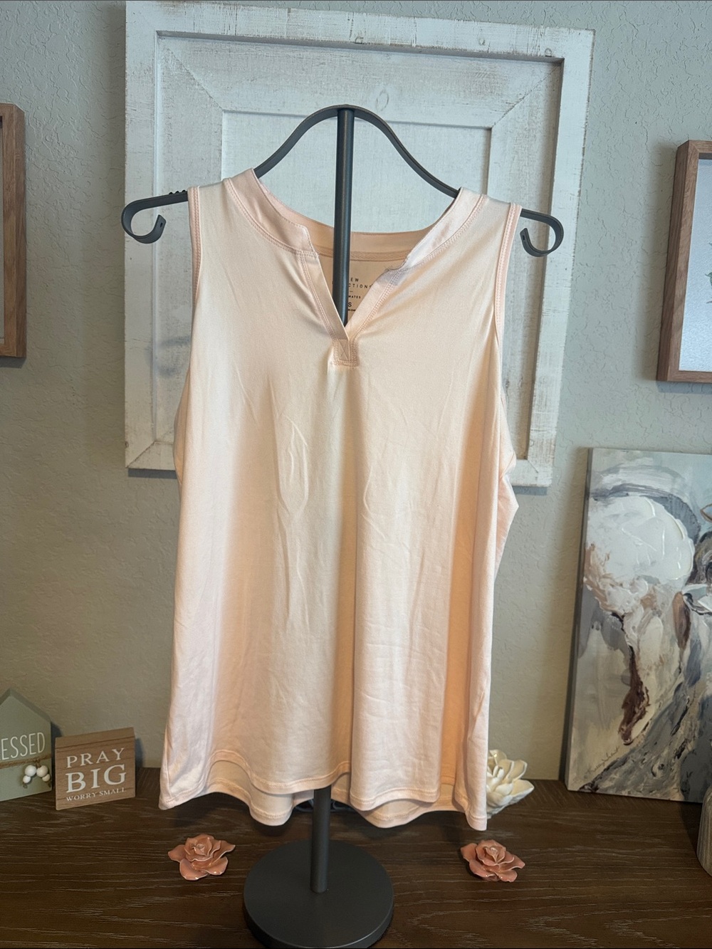 New Direction Peach Sleeveless SleepTank Top